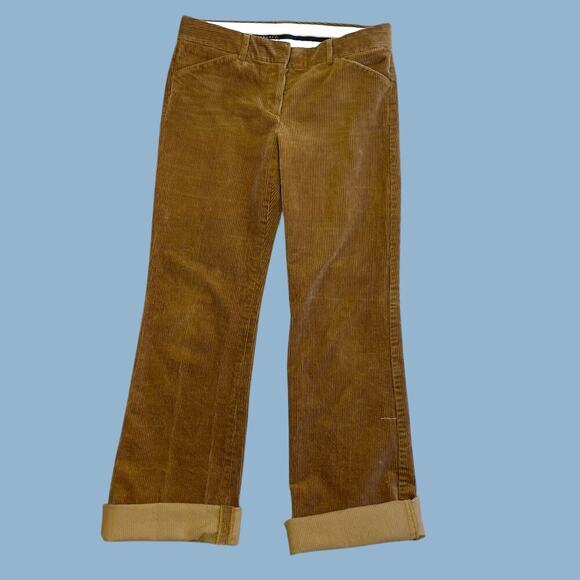 Theory Mid Rise Tara Flat Front Flare Leg Corduroys Size 6 - Picture 1 of 16
